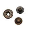 Botão de pressão de liga botão frontal aço inoxidável 501/503/633/831 três peças inferiores três peças inferiores jaqueta acolchoada fivela de bolsa