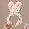 Lolita Renda Orelhas de Coelho Faixa de Cabeça Desenho Animado Pelúcia Faixa de Lavar o Rosto Doce Laço de Coelho Faixa de Cabeça Acessórios de Cabelo Atacado
