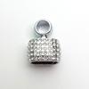 Pingente Chaveiro de Carro Novo Liga de Zinco Cravejado com Diamantes Argola para Chaves Acessórios DIY Ferragens Pequenos Presentes Atacado Gravação