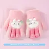 Ruiya Selecciona Cuidadosamente Guantes Infantiles de Cinco Dedos, Guantes Cálidos de Invierno para Niños y Niñas, Guantes de Felpa con Dibujos Animados para Niños Mayores