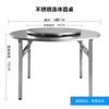 Nova Mesa de Aço Inoxidável, Mesa Redonda, Mesa Dobrável, Mesa com Fogueira para Casa de Aluguel, Mesa Doméstica, Mesa de Jantar para Feira Noturna, Mesa de Churrasco para Barraca ao Ar Livre