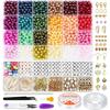Popular Transfronteiriço Conjunto de Argila Macia de 28 Grades Caixa Kit para Fazer Joias Contas Soltas Acessórios para Pulseiras Contas DIY