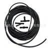 Conector de mangueira de água para bico de limpador de para-brisa de carro tipo Y tipo T passagem reta três vias para fornecimento de água mangueira de borracha