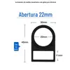 6BVQ placa de identificação de botão de painel de distribuição luz indicadora de chave tipo botão plug-in marca de identificação indicação de palavra placa de identificação marca tipo botão
