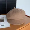 Boina de Lã Outono e Inverno para Mulheres, Chapéu de Artista a Pronta Entrega Transfronteiriça, Chapéu Fashion e Doce para Circunferência Craniana Grande, Chapéu Boina para Atacado