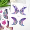 Pegatinas para la Esquina del Ojo Mariposa con Purpurina, Pegatinas de Tatuaje para Conciertos, Impermeables, de Larga Duración, Decoración Femenina, Maquillaje Colorido, Maquillaje para Escenario