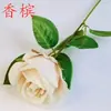 Rosas Simuladas, Rosas Individuales, Día de San Valentín Hogar Boda, Flores Simuladas, Flores Artificiales, Rosas de Terciopelo con Tacto Artificial