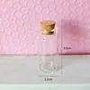 Garrafa de vidro transparente com rolha garrafa de deriva garrafa dos desejos chá perfumado tubo de Cordyceps garrafa para joias diy garrafa pequena atacado