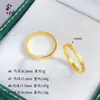 Retención de color alta oro arena antiguo herencia anillo liso anillo brillante mate mate anillo sólido cerrado joyería al por mayor
