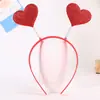 Faixa de cabelo nova vermelha de amor transfronteiriça acessórios de cabelo faixa de cabeça de amor tridimensional cocar acessórios de cabelo Dia dos Namorados atacado