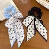 Elástico Elegante con Lazo Floral de Cinta para el Pelo para Mujer, Goma para Coleta de Cinta de Organza, Accesorio para el Cabello al por Mayor