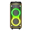 Caixas de Som de Festa Duplas 6,5 polegadas Áudio para Festa ao Ar Livre Caixa de Som Bluetooth Dança Quadrada Rgb Festa Alta Potência 60W