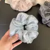 Scrunchie de Chiffon Doce e Suave para Mulheres, Elástico Elegante para Rabo de Cavalo, Acessório de Cabelo da Moda para Coque, Elástico de Cabelo