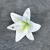 Flor Artificial com Textura de Filme 3D, Cabeça de Flor Lírio para Casamento e Decoração de Casa, Arranjo de Flores, Ornamentos de Flores Artificiais Atacado Transfronteiriço
