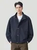 Chaqueta de Mezclilla Cruda Casual Anyang para Hombre, Nuevo Otoño 2026 Estilo Americano Marca de Moda Tendencia Cuello Alto Top para Hombre, Transfronterizo