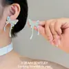 Luxo Leve, Elegantes e de Alto Padrão Brincos de Borboleta com Diamantes Inteiros Design de Nicho Estilosos Modernos Elegantes Versáteis