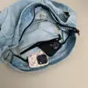 Bolsa Transversal Esportiva de Lona de Verão, Bolsa Transfronteiriça Feminina, Nova Bolsa Tote de Ombro em Jeans Lavado Primavera/Verão 2026