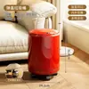 Cubo de basura para sala de estar, Contenedor de basura doméstico de alta gama de gran capacidad para cocina, inodoro, baño, dormitorio, con tapa y ruedas