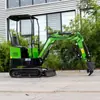 Escavadeira a Gasolina Doméstica de 1 Tonelada Escavação de Pomar Pequena Escavadeira Construção de Engenharia Jardim Equipamento de Escavação Caminhável