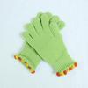 Guantes de punto de lana con dedos expuestos de invierno de Corea del Sur Ins Jelly Bean para mujer, de color sólido, con pantalla táctil, cálidos y resistentes al viento, para ciclismo