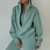 Ropa de mujer europea y americana 2026, nuevo conjunto deportivo de otoño, sudadera de moda cómoda y casual y conjunto de pantalones de pierna ancha
