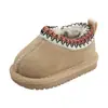 Botas de Nieve para Niños, Zapatos Grandes de Algodón de Invierno para Niñas, Botines Cortos para Niños, Botas de Forro Polar para Bebé, Zapatos Calientes, Engrosados y Antideslizantes