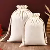 Saco de embalagem de farinha de arroz de trigo liso saco de grãos e cogumelos de estoque saco de arroz de lona saco de lona com cordão personalizado