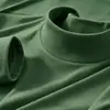 Camiseta básica de cuello semi-alto de terciopelo alemán transfronteriza, nuevo modelo otoño e invierno 2026, forro polar por ambos lados, adecuada para usar como prenda exterior, camiseta de manga larga cálida