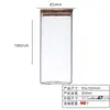 Frasco Sellado de Vidrio Cocina Tarro de Almacenamiento para Granos Alimentos Transparente Vidrio de Alto Borosilicato Tarro de Almacenamiento Tapa de Bambú Tarro para Té