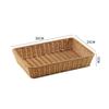 Cesta de frutas de estilo nórdico, cesta de pan, cesta de exhibición de frutas y verduras de supermercado, caja de refrigerios, cesta tejida de plástico de gran tamaño