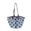 2026 Nova Bolsa Tote de Bolinhas Estilo Coreano para Mulheres, Bolsa de Ombro Grande Capacidade para o Dia a Dia, Bolsa de Mão Fashion Casual de Alta Qualidade