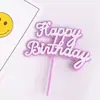 Novo Plug-in para Bolo de Assar Estilo ins Multicor Acrílico de Camada Dupla Plug-in para Bolo Layout Decorativo de Bolo de Festa