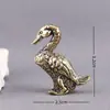 Um Par de Patos de Latão Puro, Macho e Fêmea, Peças Vintage de Latão Sólido, Decoração para Casa, Enfeites de Artesanato para Mesa