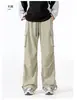 Pantalones Casuales de Trabajo para Exteriores para Hombres y Mujeres, Pantalones Paracaídas Deportivos de Senderismo de Secado Rápido, Pantalones Largos Rectos Transpirables Sueltos de Moda para Verano