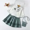 Hanfu para Niñas Primavera Nuevo Estilo Estilo Chino con Bolso Hanfu Estilo Étnico Retro Infantil Vestido Cheongsam Mejorado