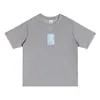 Camiseta de Manga Corta con Cuello Redondo, 240g de Peso Pesado 5A Antibacteriana Refrescante Sorona, Corte Holgado, Color Sólido Ropa de Trabajo, Estampado Transfronterizo
