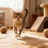 Bola de Sisal de Corda de Papel Resistente ao Desgaste Personalizada 6cm, Bola Tecida Interativa para Roer de Animal de Estimação, Artefato para Alívio do Tédio de Gatos