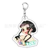 Kpop Onda Coreana Caçadora de Demônios Grupo Feminino Merchandise Chaveiro Lumi Mila Zoi Feito por Fãs Pingente Dupla Face de Acrílico