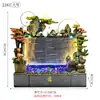 Adorno Grande de Fuente de Agua con Rocalla para Hogar Sala de Estar Entrada Acuario Decoración de Agua Circulante para Riqueza Decoración de Oficina