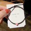 Pulsera de Pareja con Goma Elástica Pequeña Diadema de Doble Propósito Accesorios para el Cabello Estilo Coreano Tocado Pequeño Set de Cuero Diadema para Novia