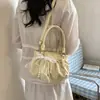 2026 Nova Moda Coreana Versátil Doce Bolsa Saco de Bolinhas com Toque de Luxo, Bolsa de Ombro Transversal de Nicho