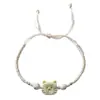 Namoradas explosivas gato de desenho animado fofo pulseira de corda trançada feita à mão design simples de nicho feminino corda de mão versátil atacado