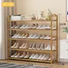 Zapatero de Bambú Multicapa Armario para Zapatos Estante de Almacenamiento Doméstico a Prueba de Polvo para Dormitorio y Pasillo, No Requiere Instalación