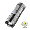 Linterna láser blanca telescópica de luz fuerte transfronteriza, plástico, pantalla de potencia, carga USB TIPO-C, pistola de acero pequeña de largo alcance