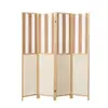 Biombo de madera maciza y ratán de papel estilo chino para sala de estar, entrada de hotel, fondo plegable para comedor, pared divisoria móvil para viviendas de alquiler