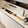 Protetor de Bancada de Jantar Estilo Morandi, Toque de Luxo Leve de Alta Qualidade, Toalha de Mesa Longa, Aparador de Entrada para Sapatos, Rack de TV, Jogo Americano