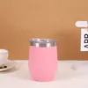 Taza de Huevo Transfronteriza de Amazon de Alto Valor de Doble Pared al Vacío de Acero Inoxidable 304 Termo Taza 12oz Taza de Huevo Barriga Grande