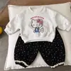 Otoño 2026 Nuevo Lindo Casual Primavera y Otoño Manga Larga Estilo Coreano Sudadera Conjunto de Dos Piezas para Niñas