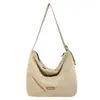 Bolso Bandolera Casual Retro de Gran Capacidad Tendencia de Moda Otoño e Invierno 2025 Bolso de Axila Bolso Tote de Hombro Casual de Color Sólido