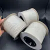 Tira de Espuma de Silicona Resistente a Altas Temperaturas, Tira de Espuma Blanca Redonda Ignífuga, Tira de Esponja, Impermeable, Antideslizante, Tira de Goma Sólida Sellada